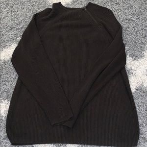 Claiborne 1/8 zip silk/cashmere sweater size L